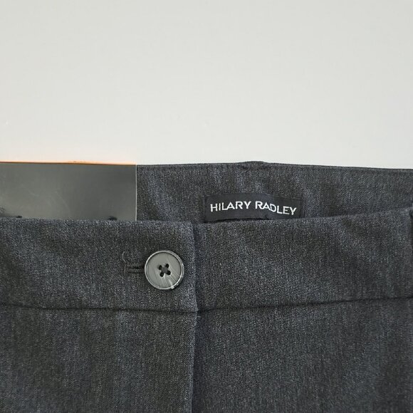 NWT Hilary Radley Women's Charcoal Grey Dress Straight Pants Stretch Size 16 - Picture 5 of 16